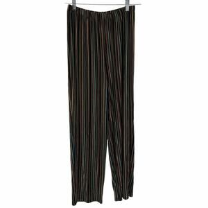 Citiknits Striped Pull-On Wide-Leg Pants Sz Medium